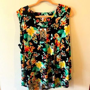 Womens Flower Pattern Top